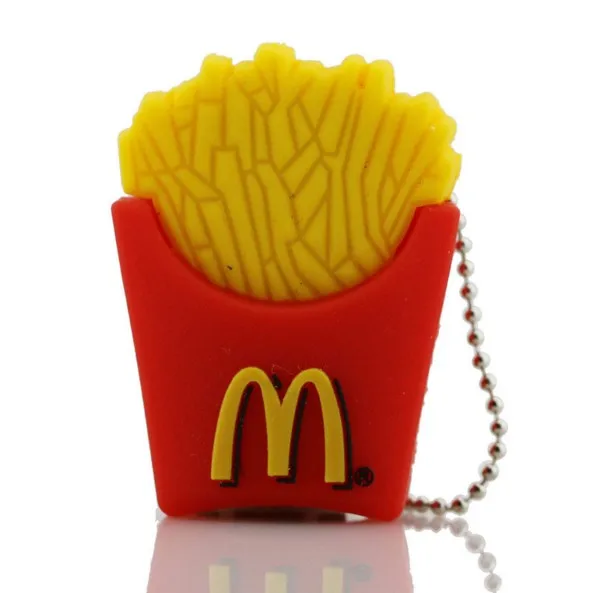 Флеш накопитель Mcdonald's с флеш диск USB 2 0 из мультфильма u 8 ГБ 16 32 128 картофель фри