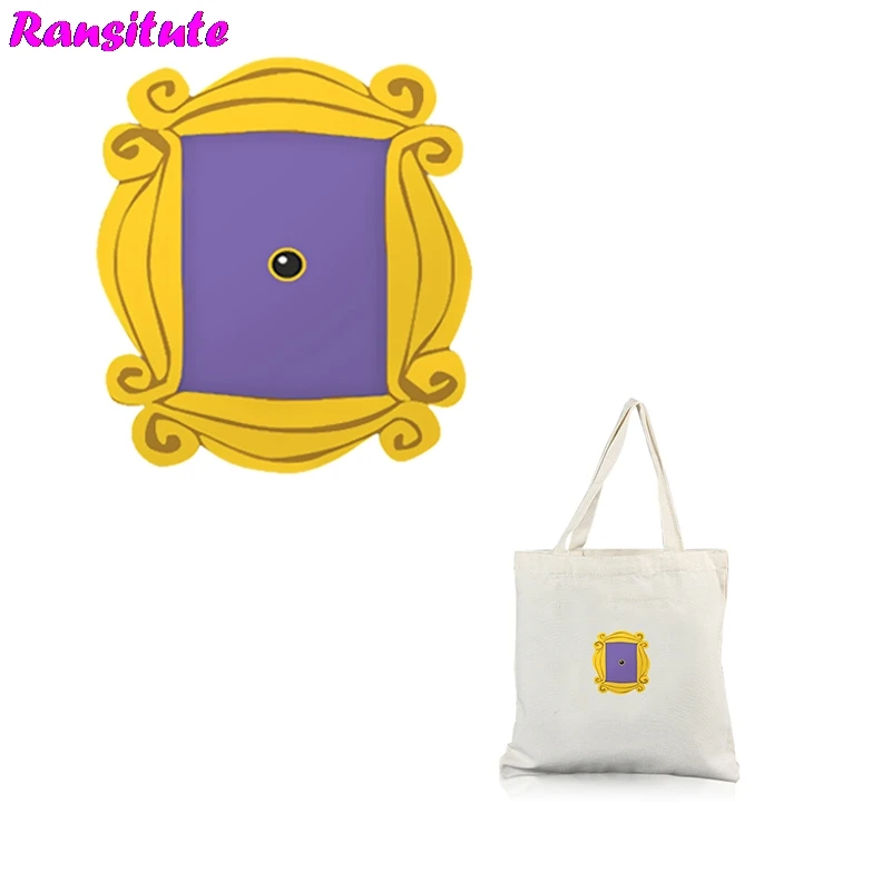 

R292 Friends TV show photo frame shape patch DIY clothing printing T-shirt sweater thermal transfer washable heat transfer