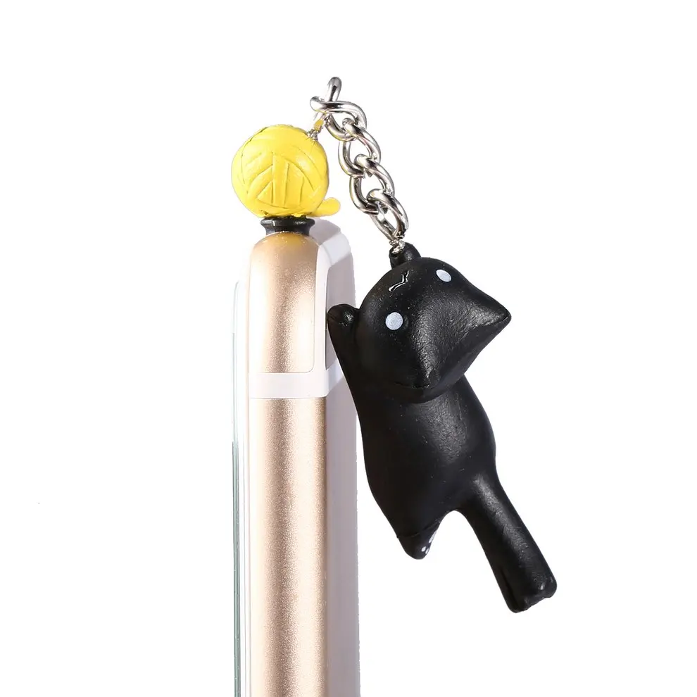 

2 Pcs Newest Lovely Black Cat Playing Ball 3.5mm Anti Dust Earphone Jack Plug Stopper For Phone Smartphone Accessories