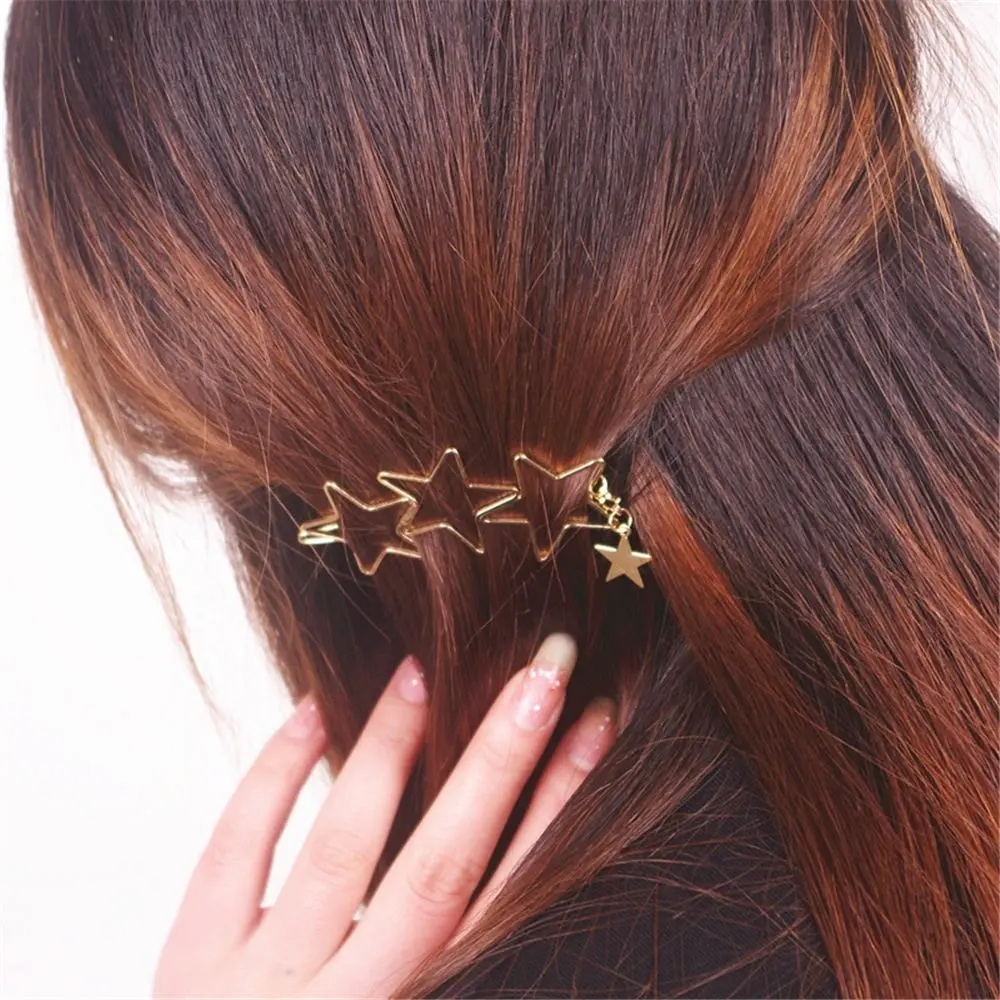 Women Ladies Popular Hollow Star Tassel Hairpin Hair Pin Hair Clips New