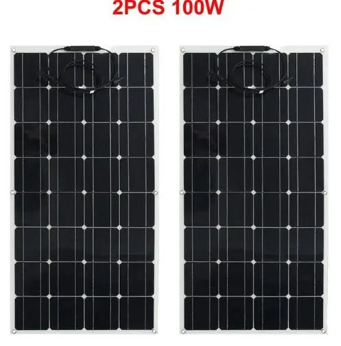 

200w semi-flexible solar panel, 2x100w, two-piece panel package for sale