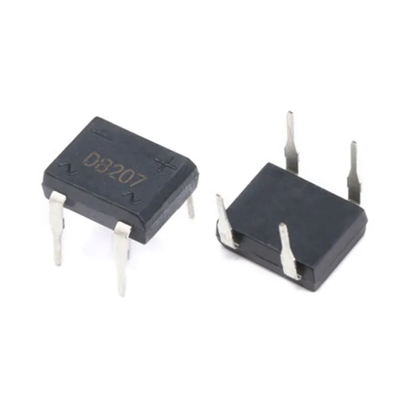 

10pcs DB207 DIP4 2A 1000V Rectifier Bridge