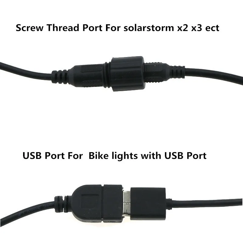 Top USB + DC Port 8.4V 20000mAh 4x 26650 Battery Pack With Screw Thread + Charger Plug for Bike Light Solarstorm X2 X3 T6 ECT 4