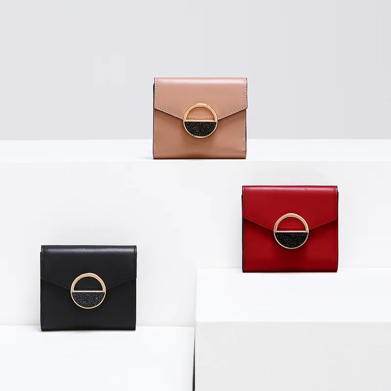 2018 Fashion Women Genuine Leather Mini Bag Cowhide Wallet Card Money Holder Clutch Purse Short Wallets 2018 Fashion Women Genuine Leather Mini Bag Cowhide Wallet Card Money Holder Clutch Purse Short Wallets