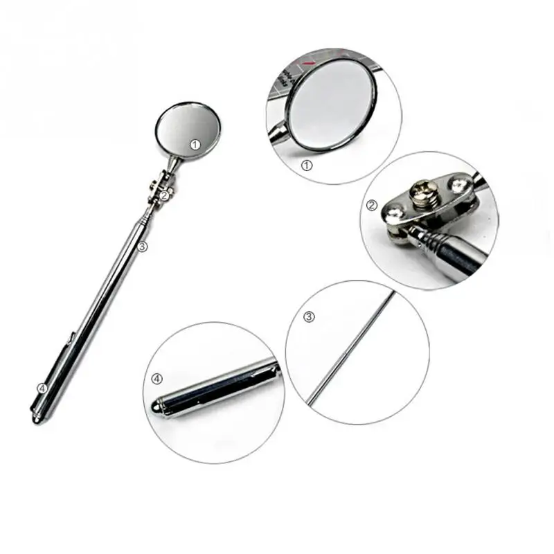 Large and Small engine chassis detection mirror, Telescoping Inspection mirror automobile repair tools