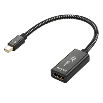 

20CM Mini DisplayPort to HDMI Adapter Mini DP Cable male to HDMI female 4k@60Hz PS176 Converter for laptop graphics card HDTV