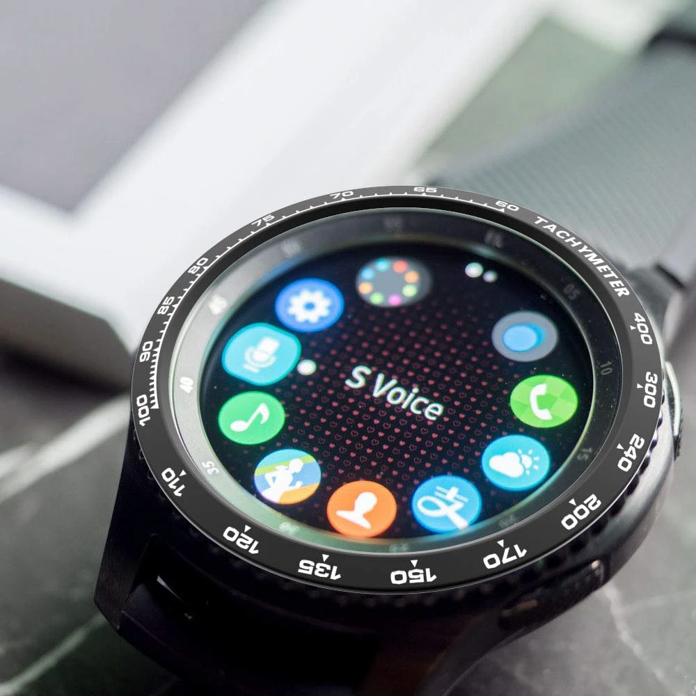 Металлический ободок защитная рамка кольцо циферблат клей чехол для Samsung Gear S3 S4