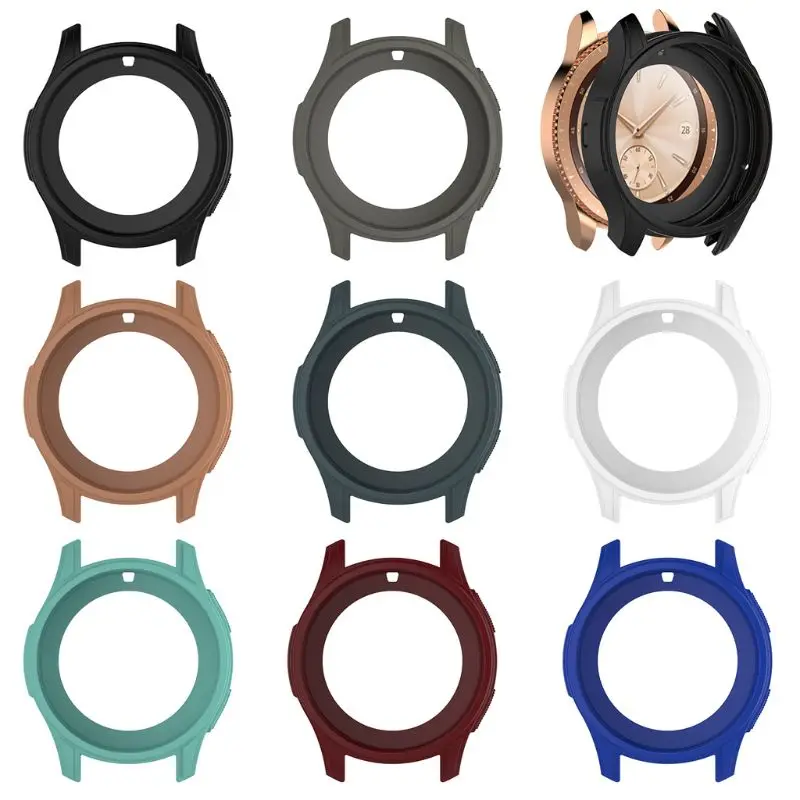 

Silicone Soft Shell Protective Frame Case Cover Skin For Samsung Galaxy Watch 42mm