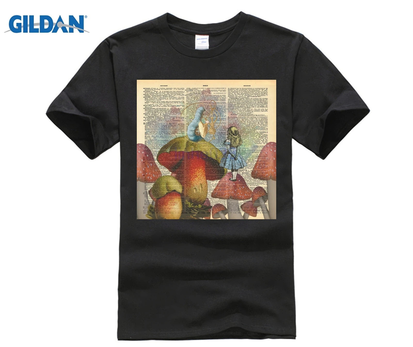 GILDAN Alice In Wonderland The Hookah Smoking Caterpillar T Shirtin T