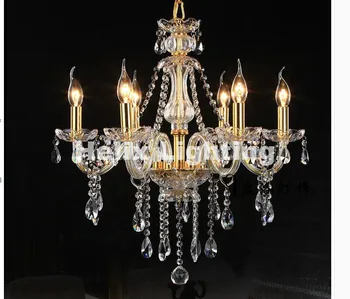 

Newly Free Shipping Modern Crystal Chandelier Lighting Luxury Clear Glass Chandeliers Lamp Suspended Light Lustres De Cristal
