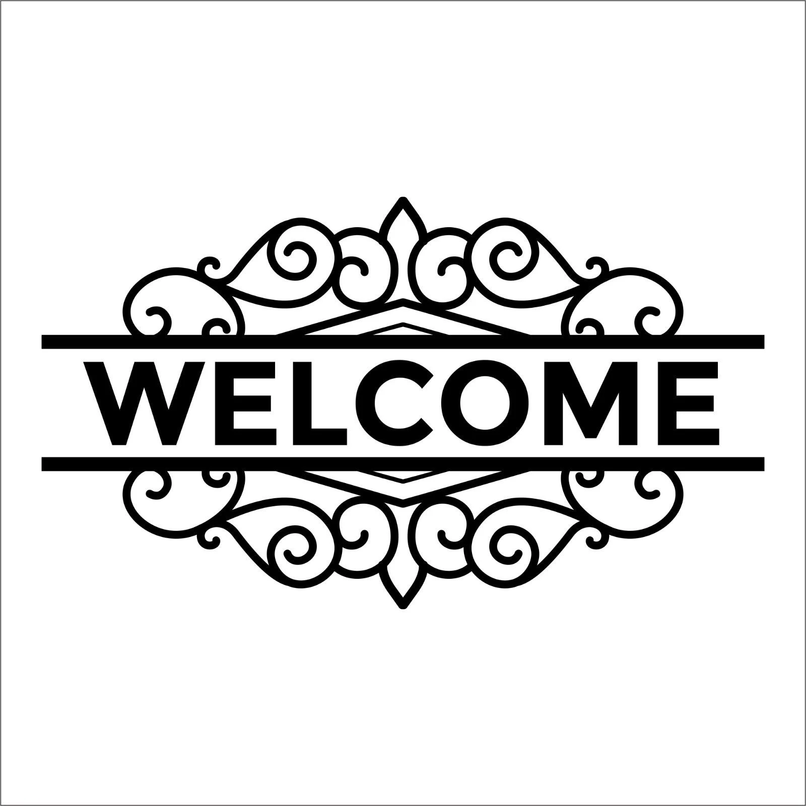 Welcome Decal Sticker Business Sign