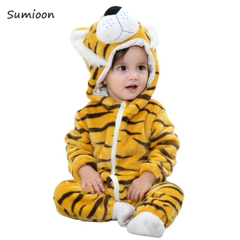 Baby rompers boy girl winter clothes new born baby onesie cartoon stitch jumpsuit toddler animal Pajamas ropa bebe baby costume