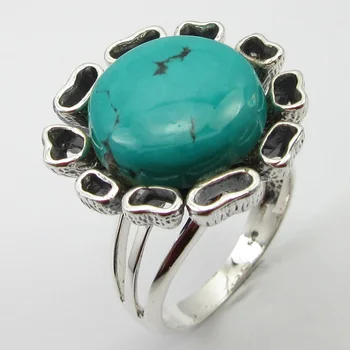 

Solid Real Turquoises Ring Sz 7 Fashion Wholesale Jewelry Unique Designed