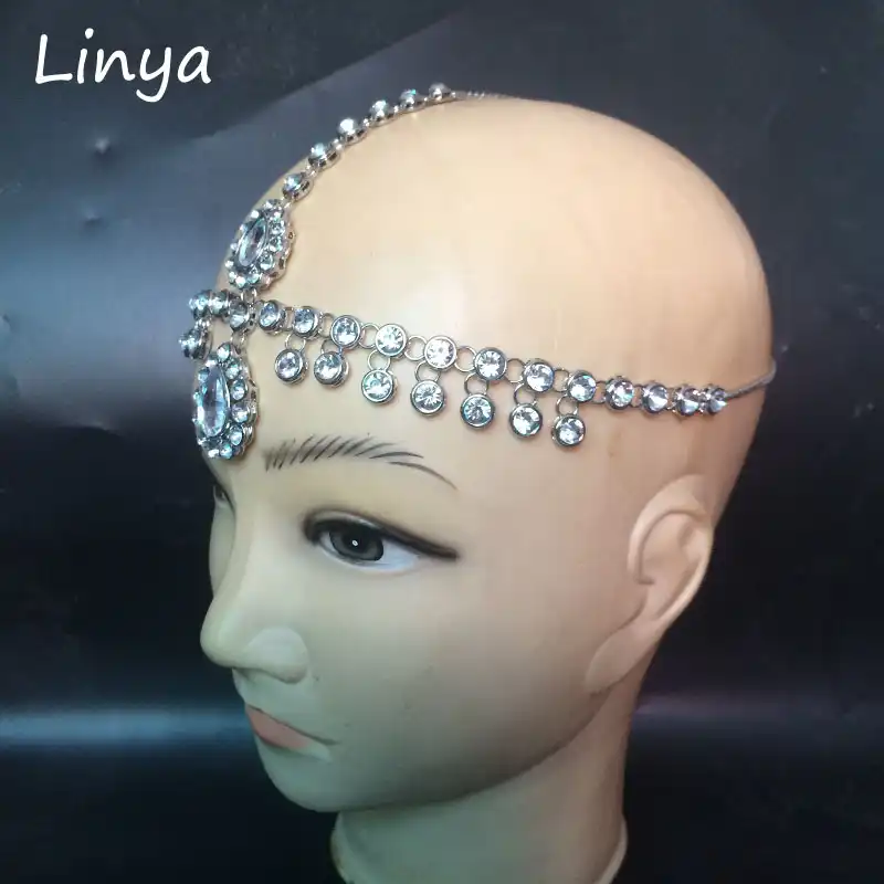 Hc 178 Head Chain Wedding Bride Bridal Grecian Bohemian Boho