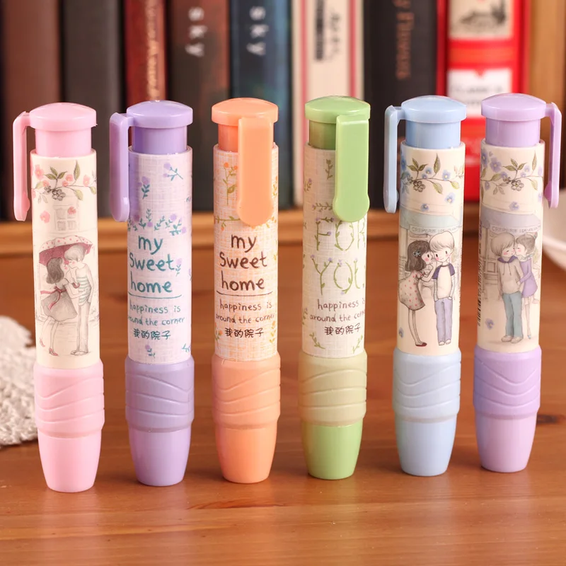 

Free shipping Angel zimu stationery small fresh movable rubber press eraser