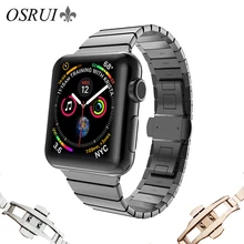 Браслет для apple watch band 44 мм 40 мм iwatch ремешок из нержавеющей стали correa 42 мм 38 мм для apple watch series 4 аксессуары