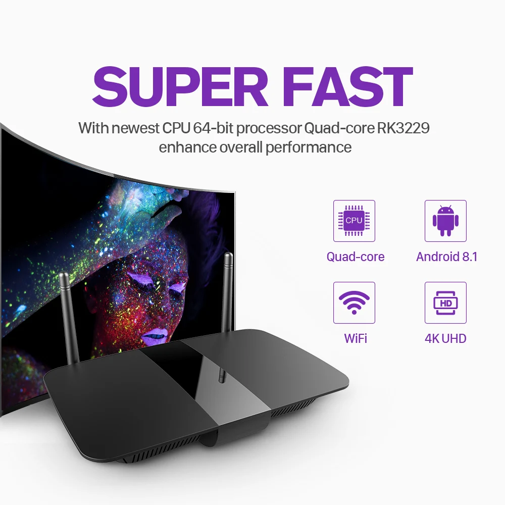 Leadcool Q1504 IPTV France/Arabic/Italy/Spain/Portugal Android 8.1 RK3229 QHDTV PLUS Box IPTV France/Arabic/Italy/Spain/Portugal