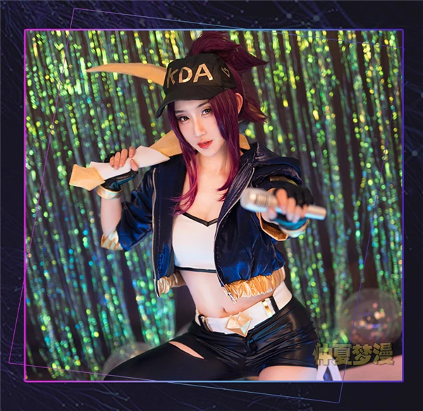 Anime 2019 LOL KDA Group Idol singer new skin Akali Ahri Evelynn Kaisa cosplay costumes For Christmas Sexy costume