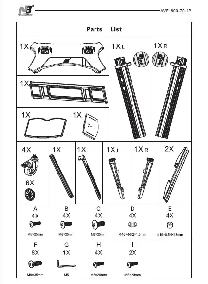 PARTS LIST