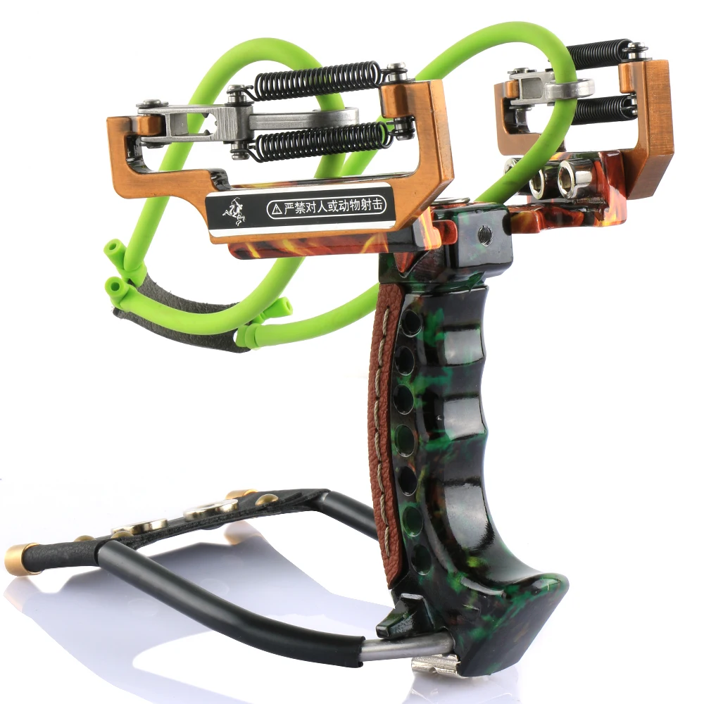 Online 1pc Leistungsstarke Aluminium Angeln Slingshot katapult mit Pfeil Pinsel für Outdoor Jagd Schießen