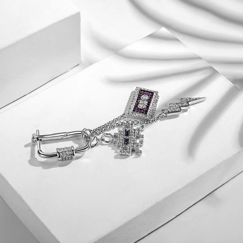 Цельная распродажа высококачественные серьги Love 80s S925 блестящие циркониевые