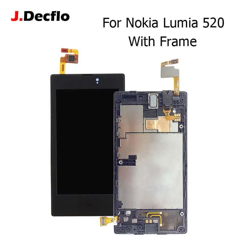 Для Nokia Lumia 520 ЖК дисплей Дисплей + Сенсорный экран с рамкой планшета Полное