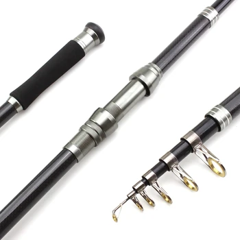 

High Quality 2.1M-3.6M Lure Weight 20-150g Trout Spinning Rod Carbon Telescopic Fishing Rod sea pole for Fresh Salt Water pole