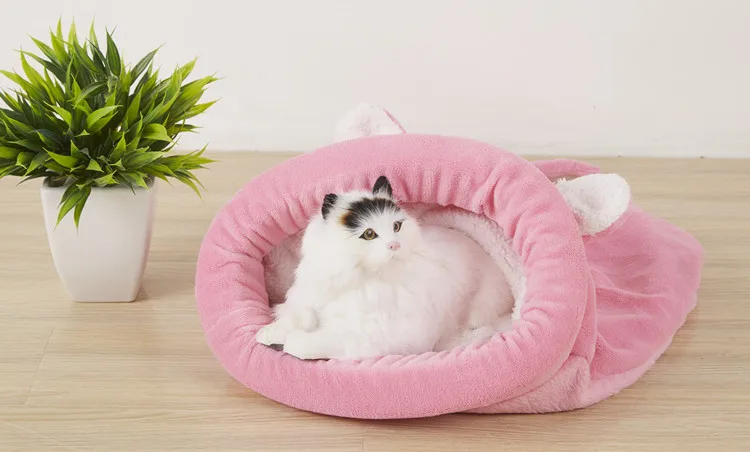 Весенние новые продукты кошка кровать мягкий теплый Кот домашнее животное лежак для щенка подушка Кролик кровать забавные продукты для домашних животных 4 цвета