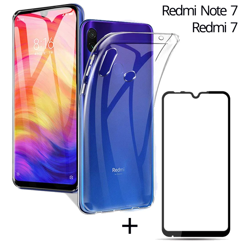 

2019 TPU Soft Case Redmi Note 7 Redmi 7 Phone Cover Silicone Ultra Slim Xiaomi Redmi Note 7 Cases Screen Protector Redmi 7 Cover
