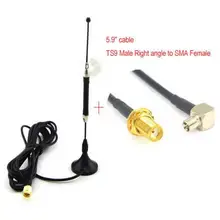 10 шт./лот 4 г Телевизионные антенны всенаправленный 10dbi антенна SMA Магнитная для 4 г LTE маршрутизатор модем+ 5.9 ''кабеля TS9 Разъем sma разъем
