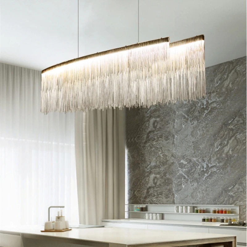 

Modern Living Room Chandelier LED Lustre Restaurant Chandelier Villa Lighting Creative Room restaurant Hangingn Chain Light