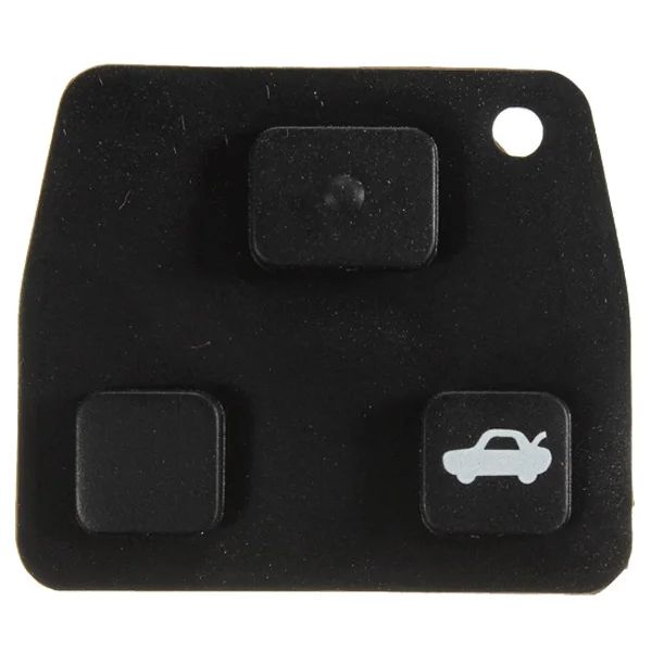 Резиновое покрытие клавиш для Toyota Yaris Avensis RAV4 Corolla Батарея и 2 Ключи
