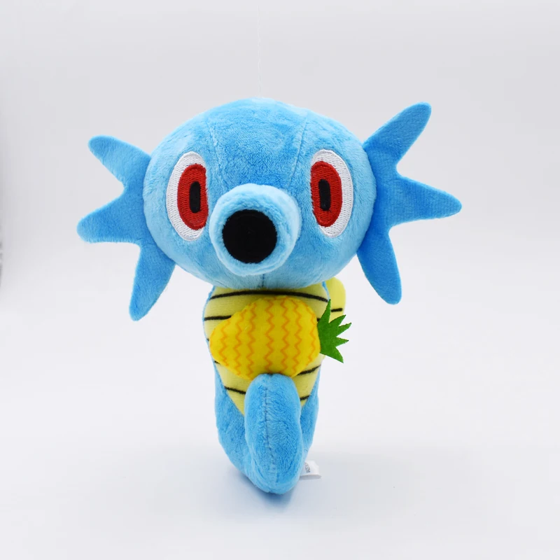 

18 cm Leuke Blauwe Bal Horsea Pluche Pop Speelgoed Soft Knuffeldier Peluche Poppen Kawaii Anime Pop Cadeaus Voor Kinderen