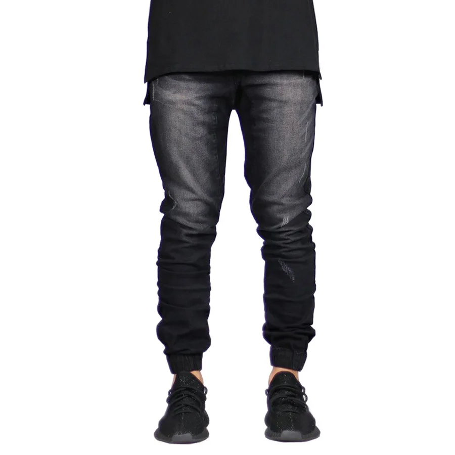 Модные Стрейчевые мужские джинсы джинсовые штаны дизайн хип хоп беговое трико обтягивающее джинсы мужская одежда 2018 уличная
