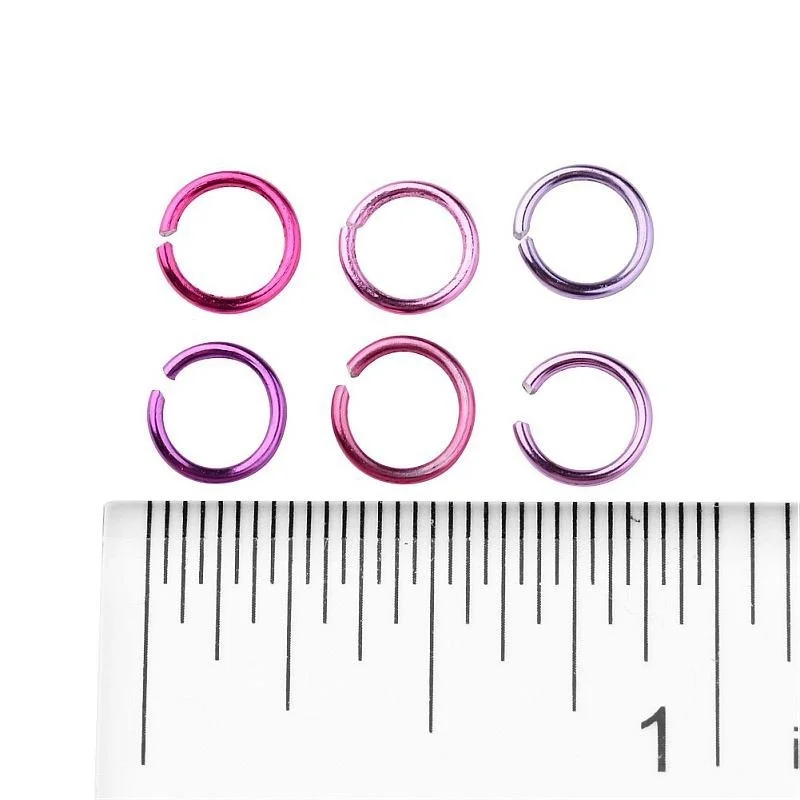 1080 шт./кор. разноцветные 6 мм Алюминий открытые соединительное кольцо Разделение кольца для DIY Изготовление, поиск ювелирных изделий ручной работы аксессуары разъем