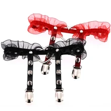 1 шт. сексуальные женские кожаные кружевные кольца для ног подвязки для чулок ручной работы панк ПУ Сердце кожаные подвязки