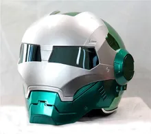 Personality motorcycle helmet Genuine male iron 610 man retro the high end off road motorcycle green
