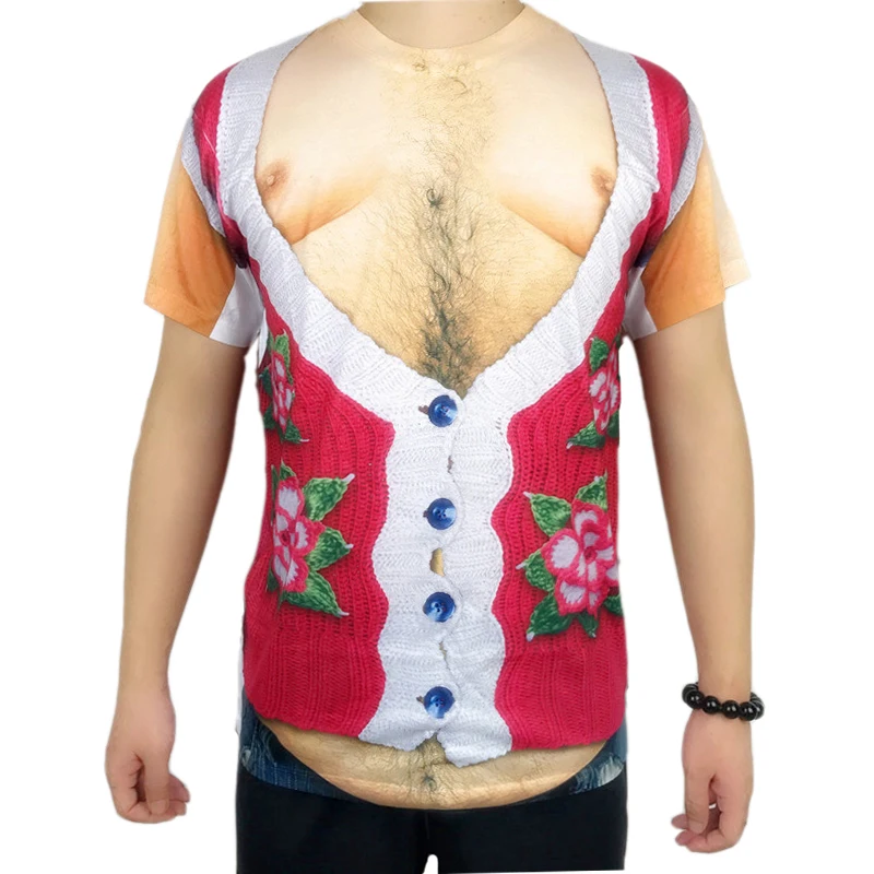 Безобразная Рождественская футболка для мужчин, забавная Мужская Рождественская футболка с коротким рукавом размера плюс, мужские футболки для отдыха, S-2XL