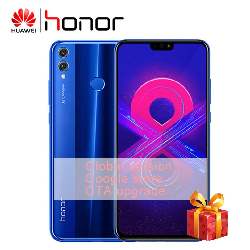 Глобальная версия HUAWEI HONOR 8X Android 8 1 4G LTE смартфон 4 Гб Оперативная память 128 GB Rom 6 5