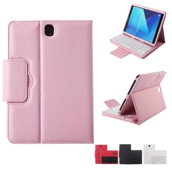 

For Samsung Galaxy Tab S3 9.7 Wireless Bluetooth Keyboard Case For Galaxy Tab S3 9.7 T820 Tablet Flip Leather Stand Cover