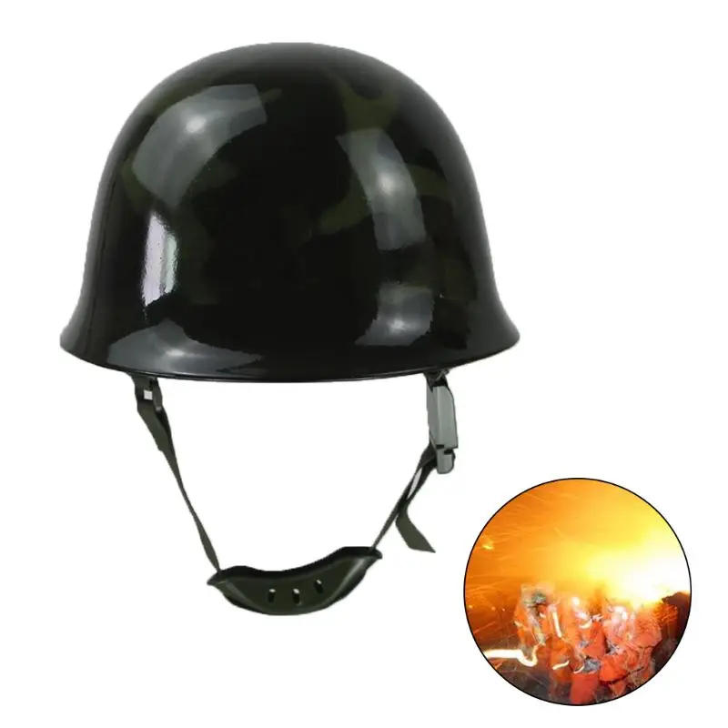 

Fire Fighting Helmet Fire Hat Safety Protection Cap Steel Helm l29k
