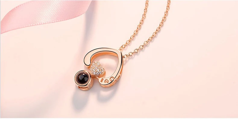 100 language I LOVE YOU pendant necklace 8