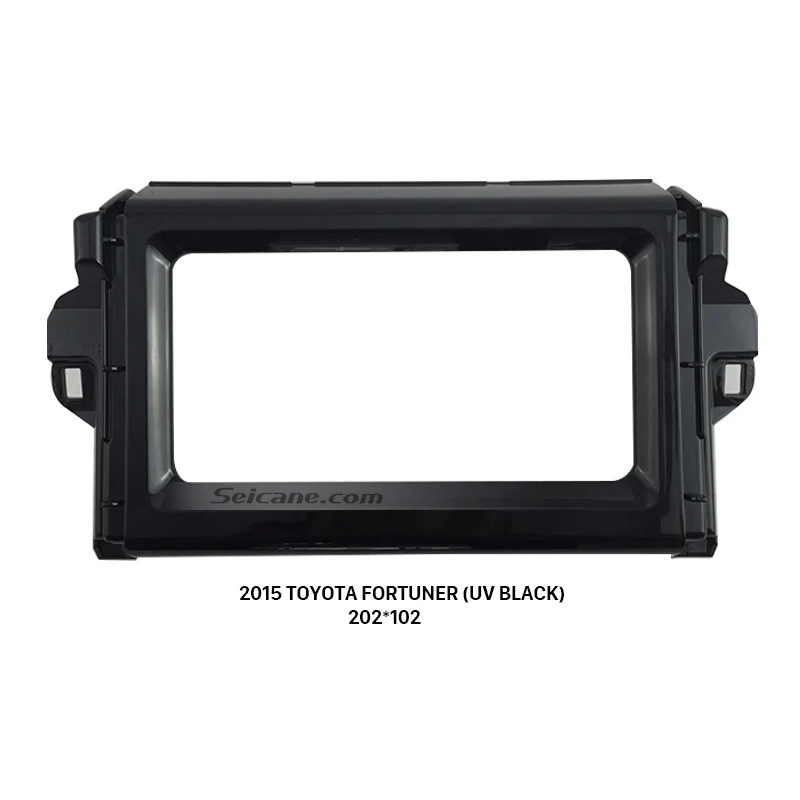 

Seicane 202*102mm Double Din Car Radio Frame Fascia for 2015 Toyota Fortuner Audio Cover Dash Mount DVD Panel