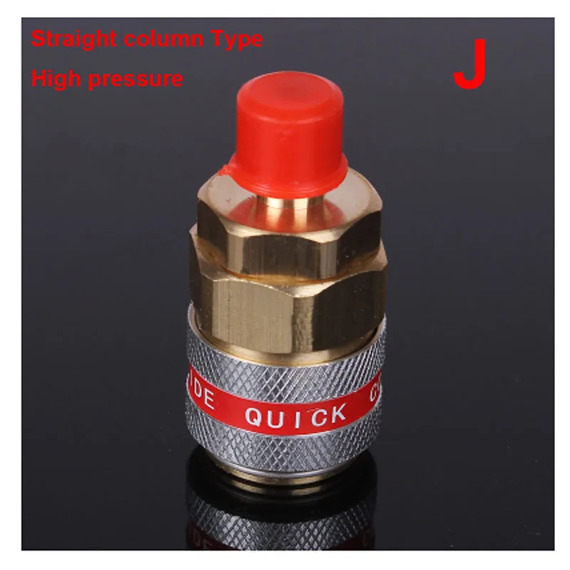 1PC Car R134A A/C Air Conditioner Adjustable/Non-adjustable Quick Connector Coupler High Low Pressure Adapter Car Accessories - Цвет: J