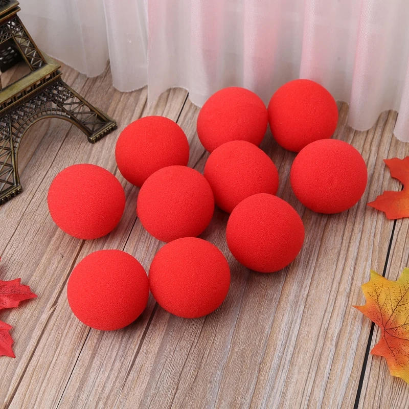 10PCS 4.5cm Finger Magic Tricks Props Sponge Balls Close UP Street