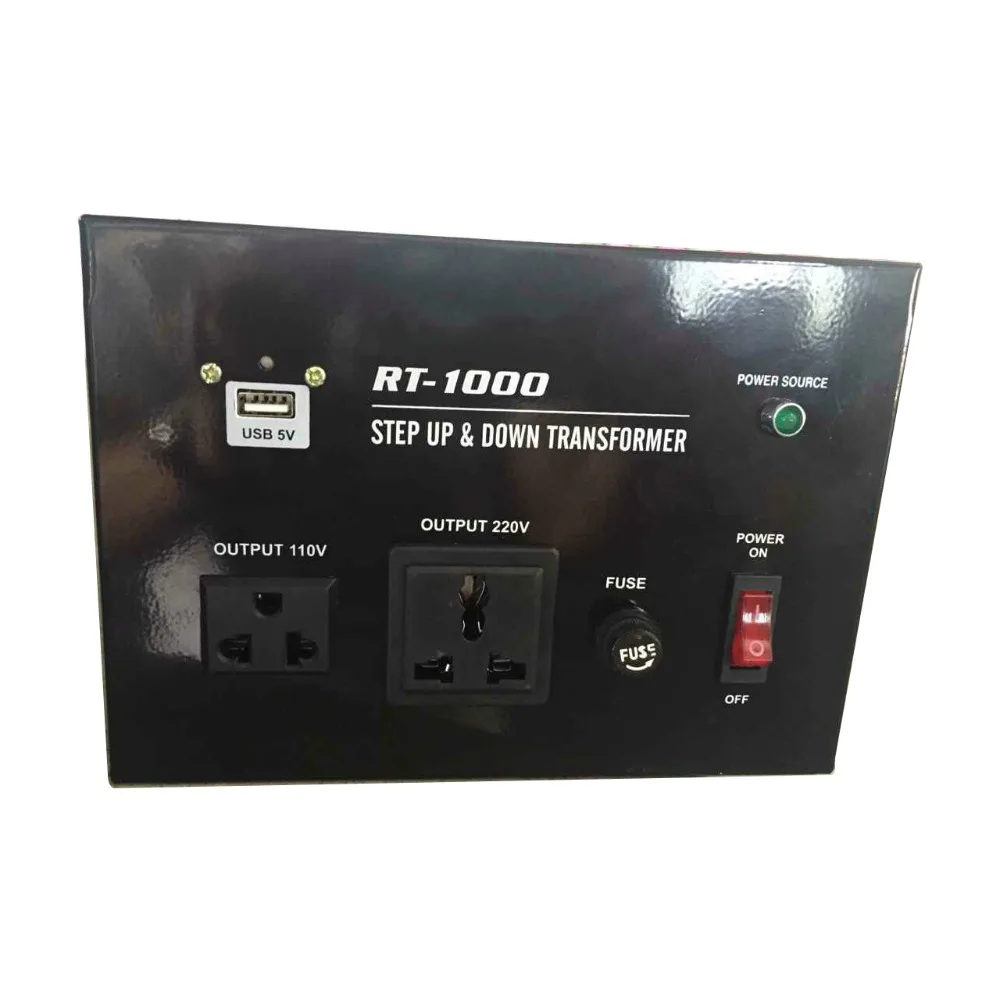 

STU-1000VA single phase transformer AC power converter 220V to 110V 100V 1000W for imported Japan North America appliances