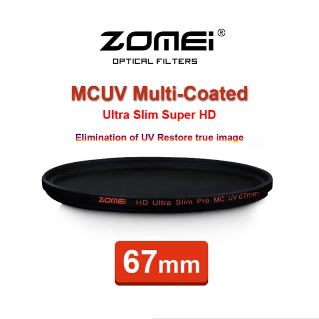Special Price 67mm ZOMEI PRO Ultra Slim HD MCUV 18 Layer Multi-Coated Optical Glass MC UV Filter for Canon NIkon Hoya Sony Camera Lens 67 mm Special Price 67mm ZOMEI PRO Ultra Slim HD MCUV 18 Layer Multi-Coated Optical Glass MC UV Filter for Canon NIkon Hoya Sony Camera Lens 67 mm