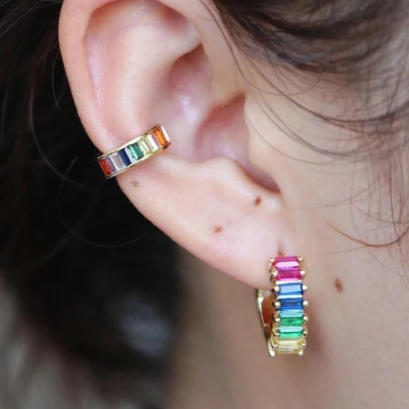 

Lalynnlys Fashion Rhinestone Crystal Big Circle Hoop Earrings for Women Copper Zircon Earrings Party Wedding Jewelry Hot E54051