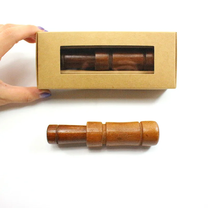 

Outdoor Whistle Wooden Hunting decoy Hunter Brown Oak Wood Blowing Duck Caller Hunting Accessory Caller 11*2.5cm