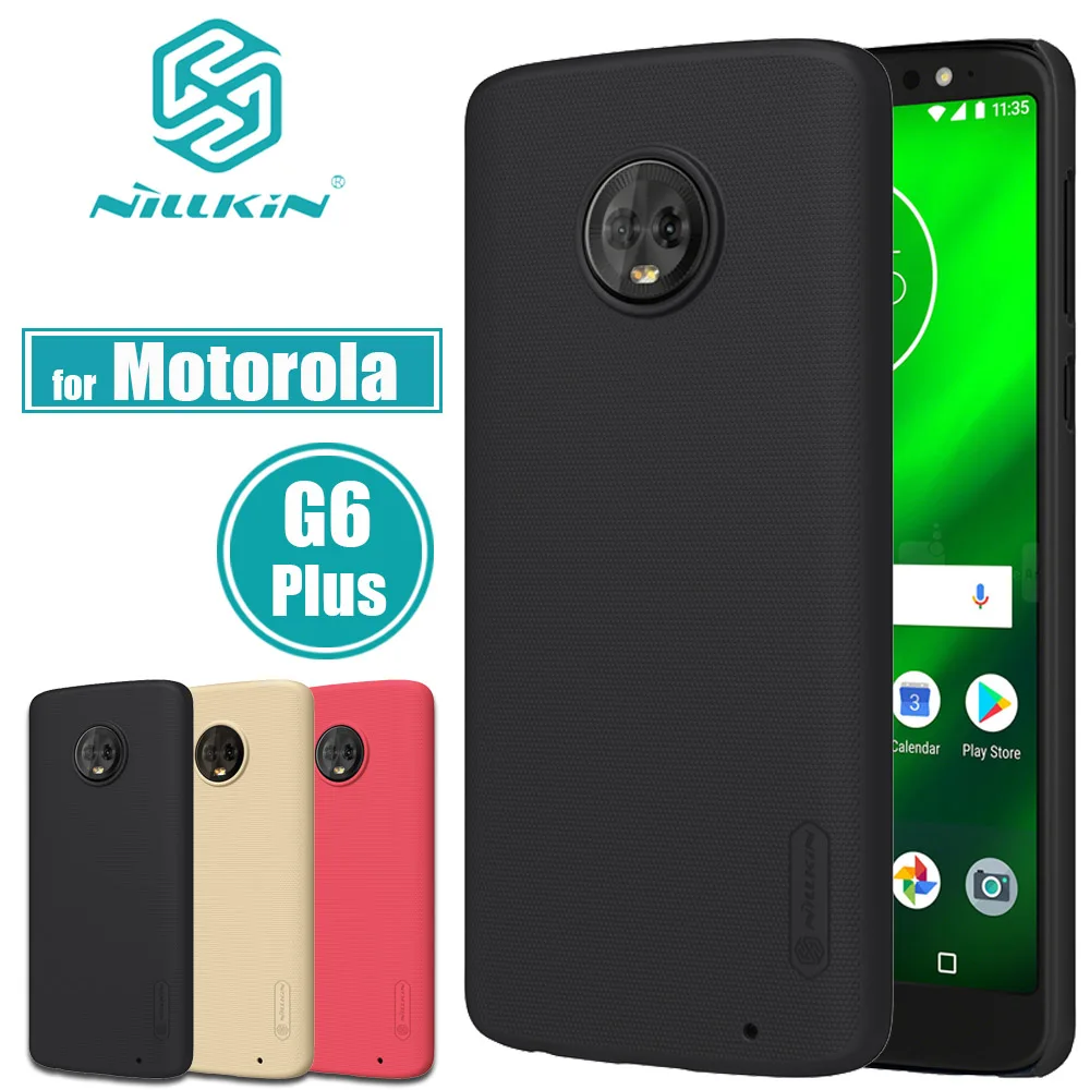 Buy for Motorola Moto G6 Plus Case Nillkin Frosted Matte Hard PC Plastic Phone